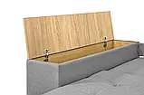 Диван кутовий Баварія (стандарт) рогожка світло-сірий, фото 7