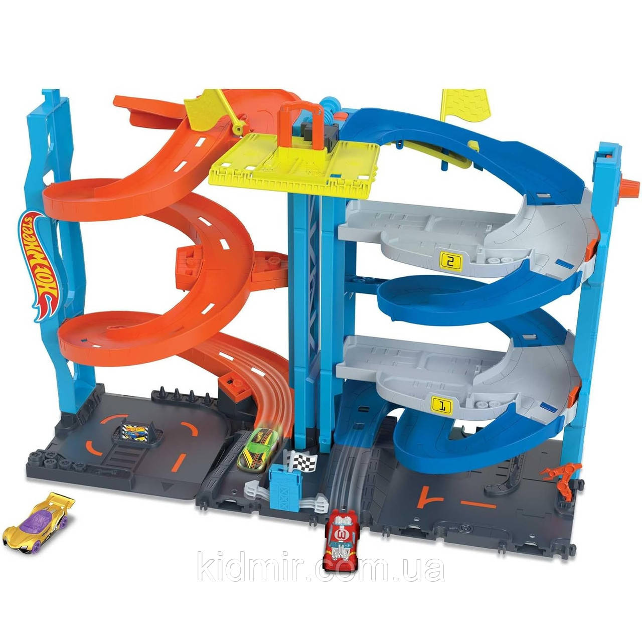 Автотрек Хот Вілс Супервежа для гонок Hot Wheels Transforming Race Tower HKX43