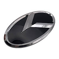 Емблема KIA хром (обід хром) 130х65 мм (на скотчі)