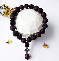 Чотки з мускатного горіха, бордові (Афон, Греція)