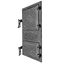 Дверцята для печі без скла "Модерн" 265х480 мм чавунні для печі та кухні, фото 2