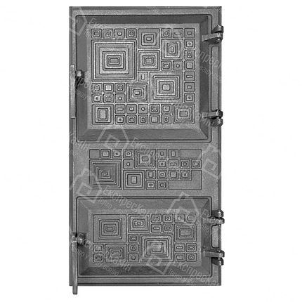 Дверцята для печі без скла "Модерн" 265х480 мм чавунні для печі та кухні, фото 1