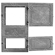 Дверцята для печі без скла "Модерн" 265х480 мм чавунні для печі та кухні, фото 3