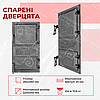 Дверцята для печі без скла "Модерн" 265х480 мм чавунні для печі та кухні, фото 7