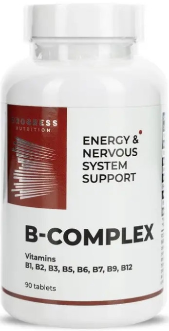 Вітаміни групи Б Progress Nutrition B-Complex 90 таб, фото 1