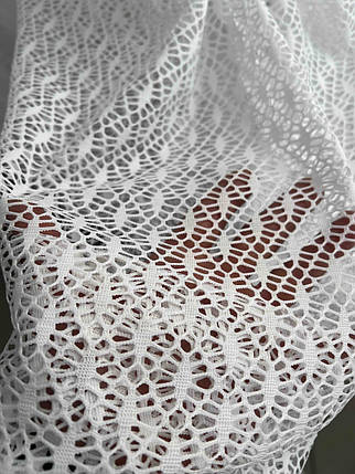 Тюль сітка Метелик №19459 біла на відріз, фото 1