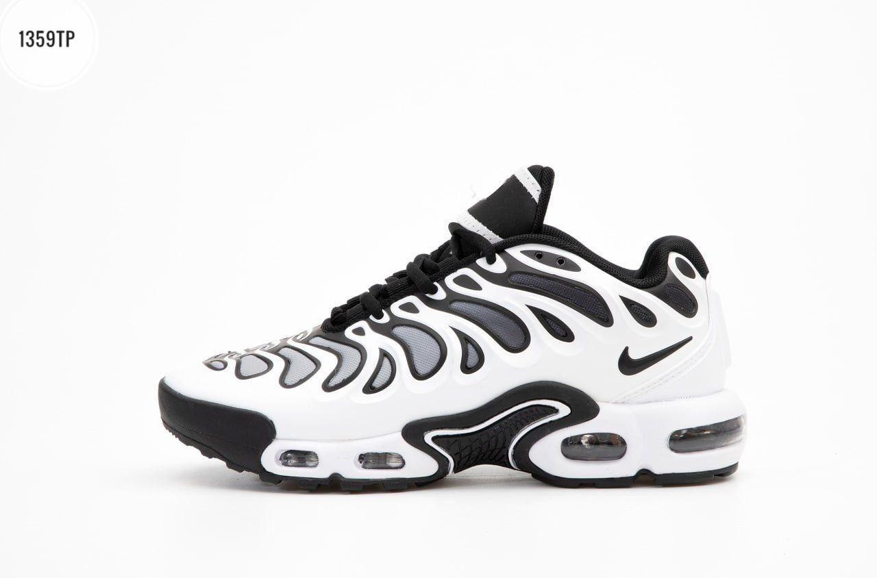Чоловічі кросівки Nike Air Max Tn Plus Drift White Black (біло-чорні) стильні 1359TP Найк vkross