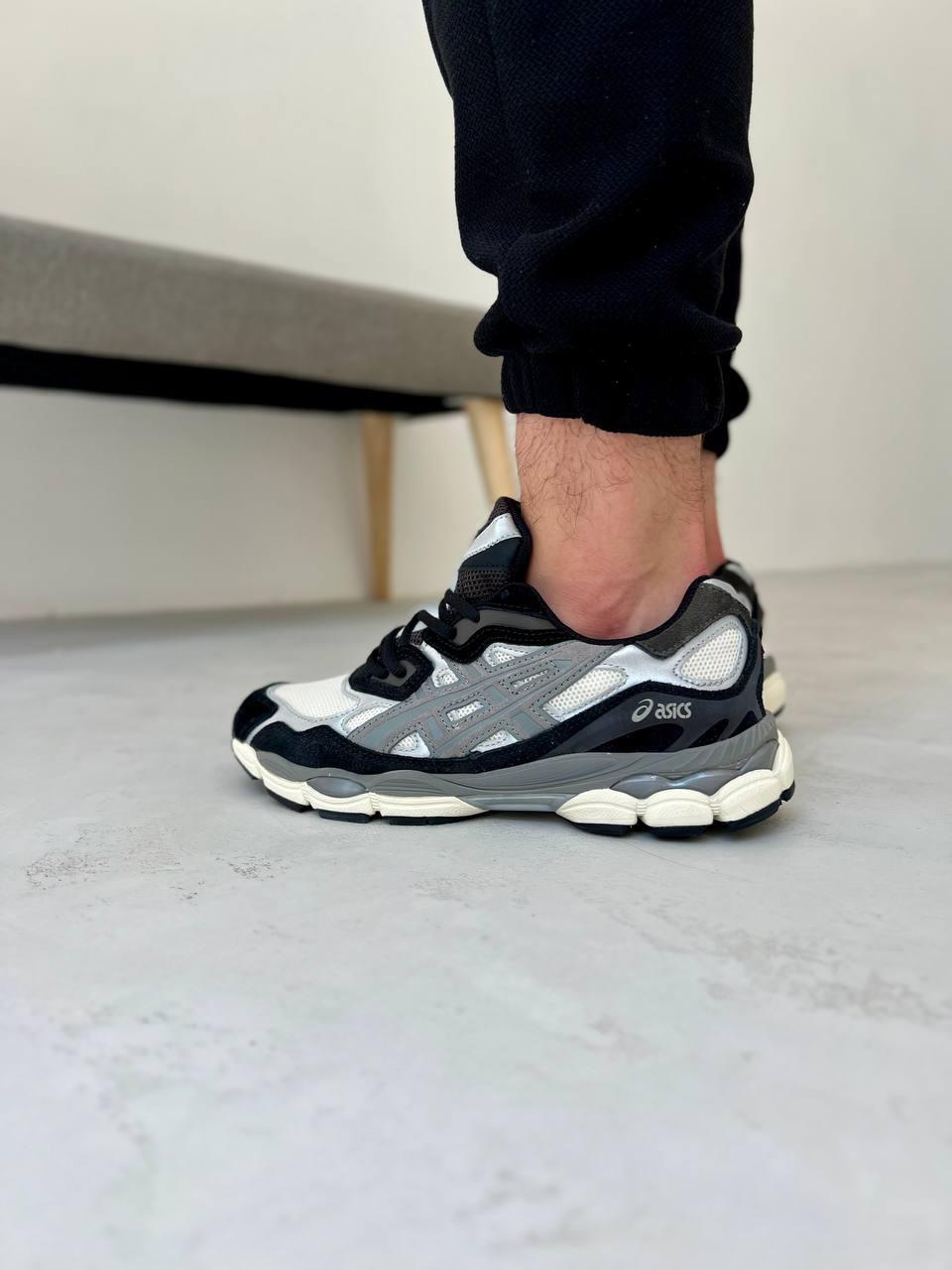 Чоловічі спортивні кросівки Asics gel lux black beige 2.0 (чорні з бежевим) модні кросівки Ar49550 Асікс vkross