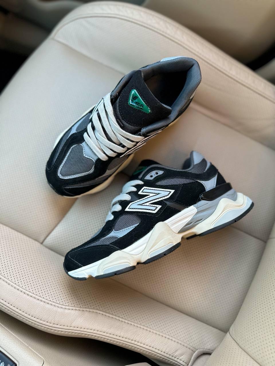 Чоловічі спортивні кросівки New Balance 9060 Black Silver (чорно-сірі) демісезонні кроси 5116 Нью Беленс vkross