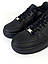 Чоловічі зимові кросівки Nike Air Force 1 Low Black Fur (чорні) низькі спортивні кросівки 7611 Найк vkross, фото 10