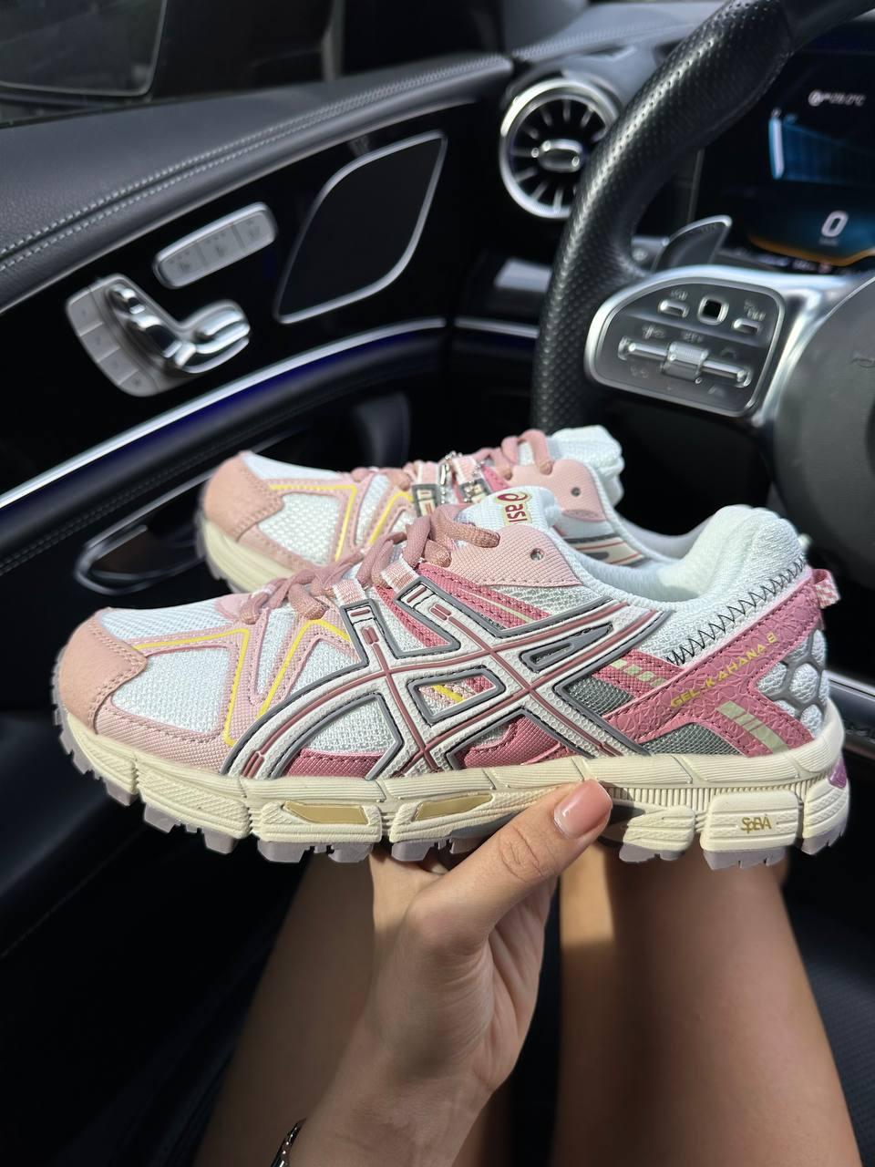 Жіночі повсякденні кросівки Asics Gel-Kahana 8 Beige Pink (бежеві з рожевим) спортивні кроси AC001 Асикс vkross