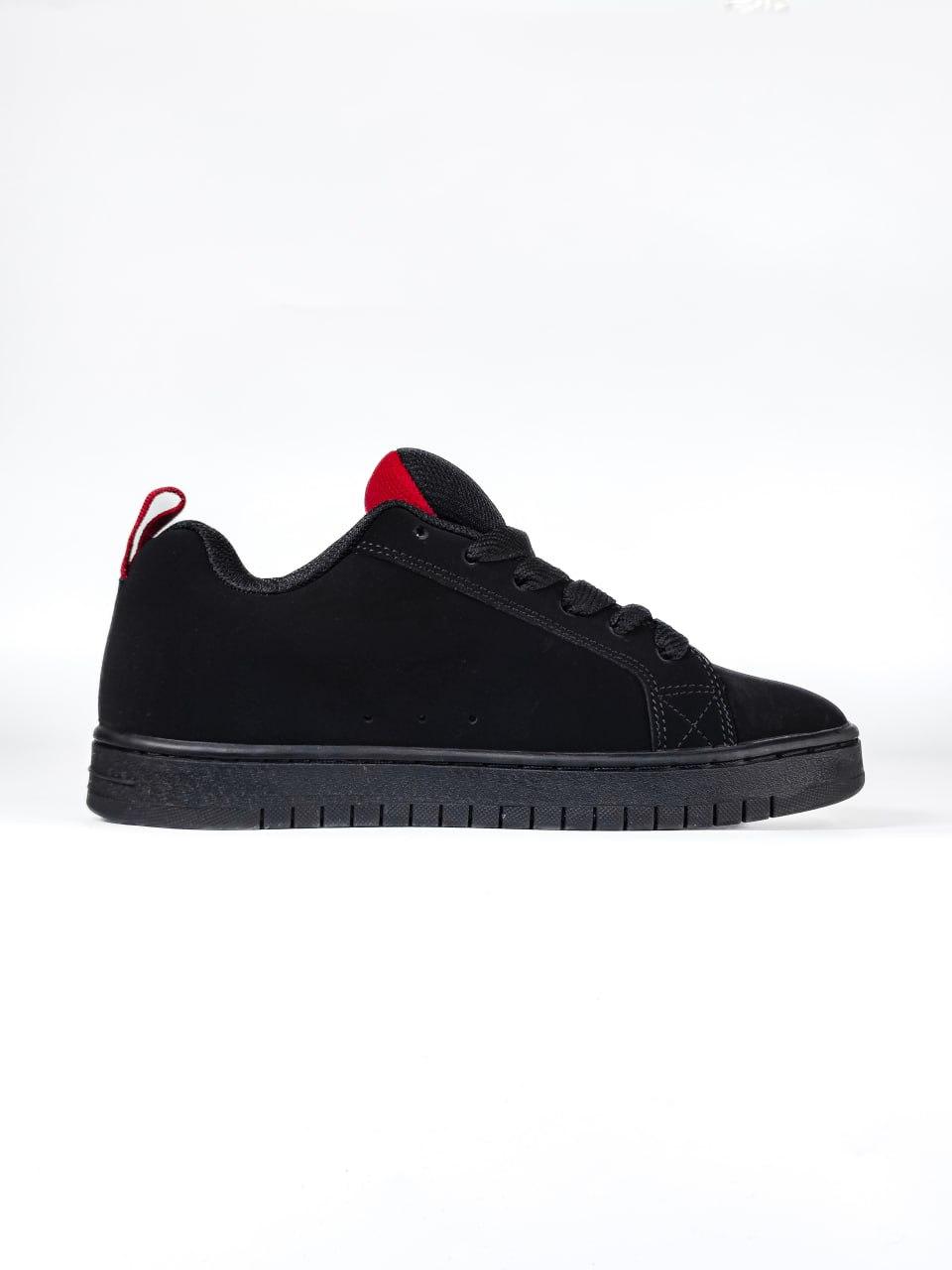 Жіночі кросівки DC х Slayer Court Graffik Black Red (чорні з червоним) низькі кроси DC001 DC vkross
