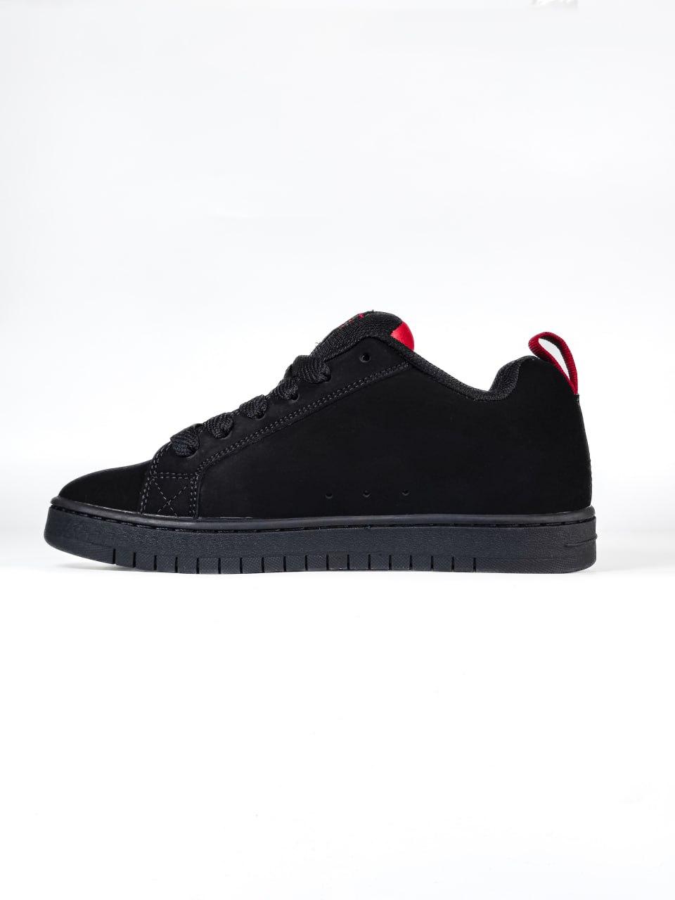 Чоловічі кросівки DC х Slayer Court Graffik Black Red (чорні з червоним) низькі кроси DC001 DC vkross