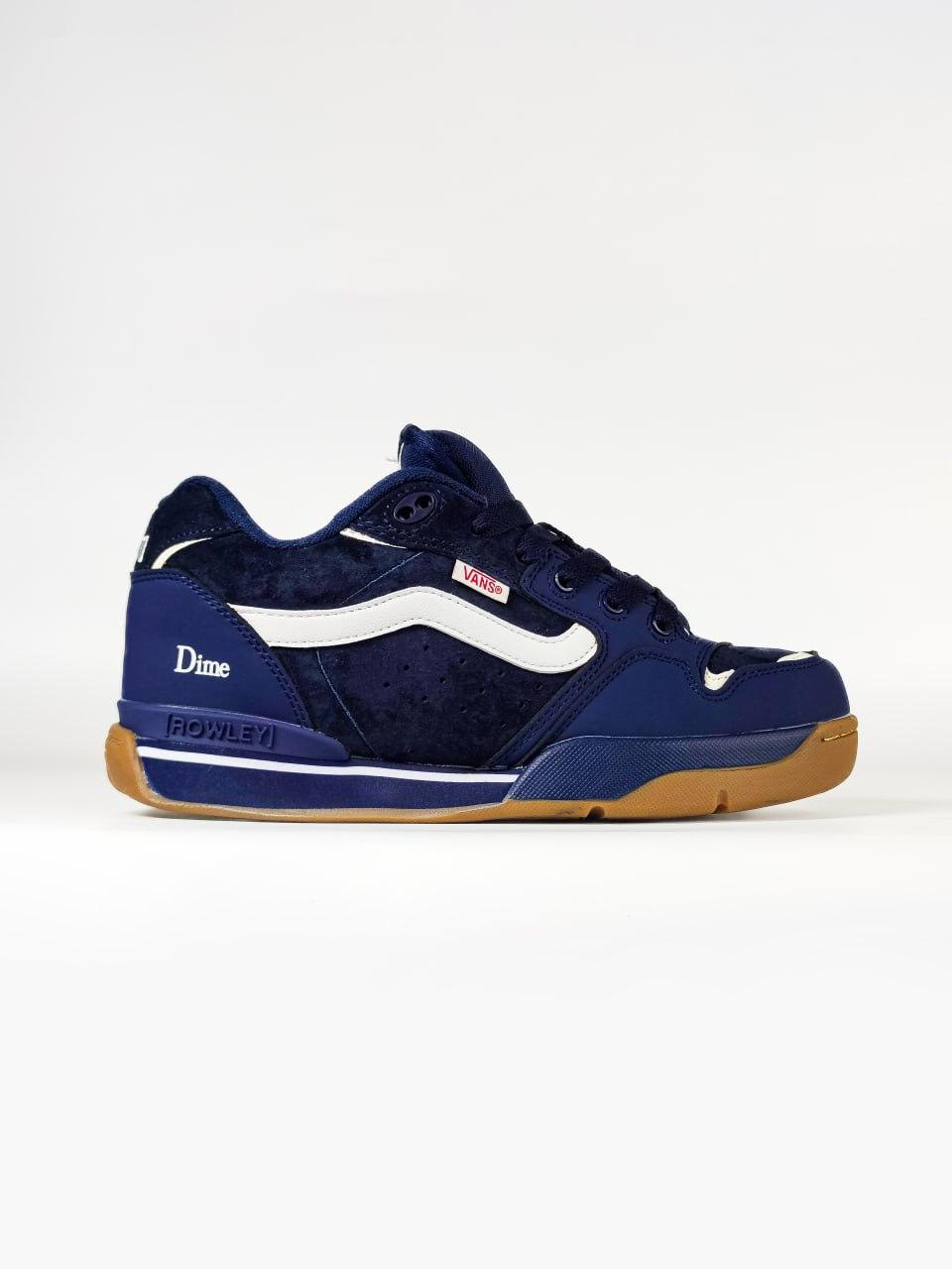 Чоловічі кросівки Vans x Dime Rowley XLT Blue (сині) спортивні повсякденні кроси v038 Ванс vkross