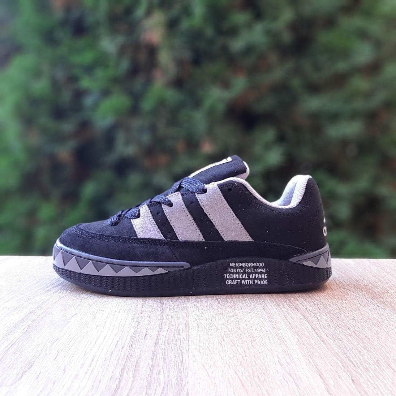 Чоловічі кросівки Adidas Adimatic Neighborhood Grey Black (чорно-сірі) спортивні 11367 Адідас vkross