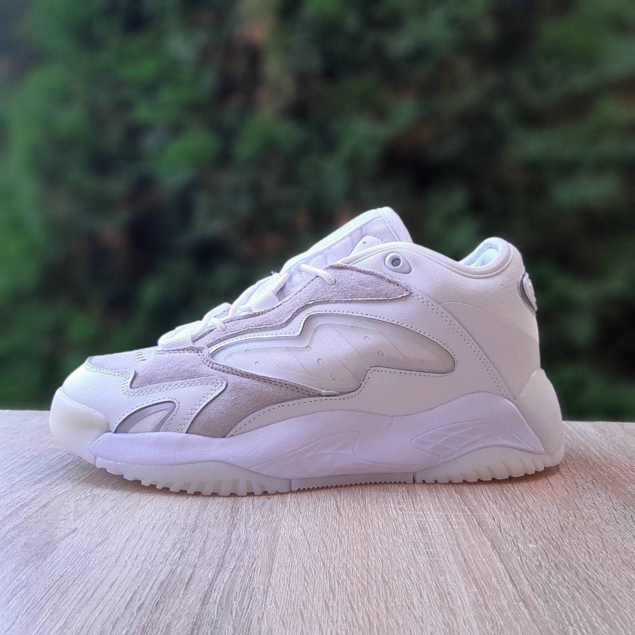 Чоловічі кросівки Adidas Streetball (білі із сірим) модні спортивні кросівки 11368 Адідас vkross