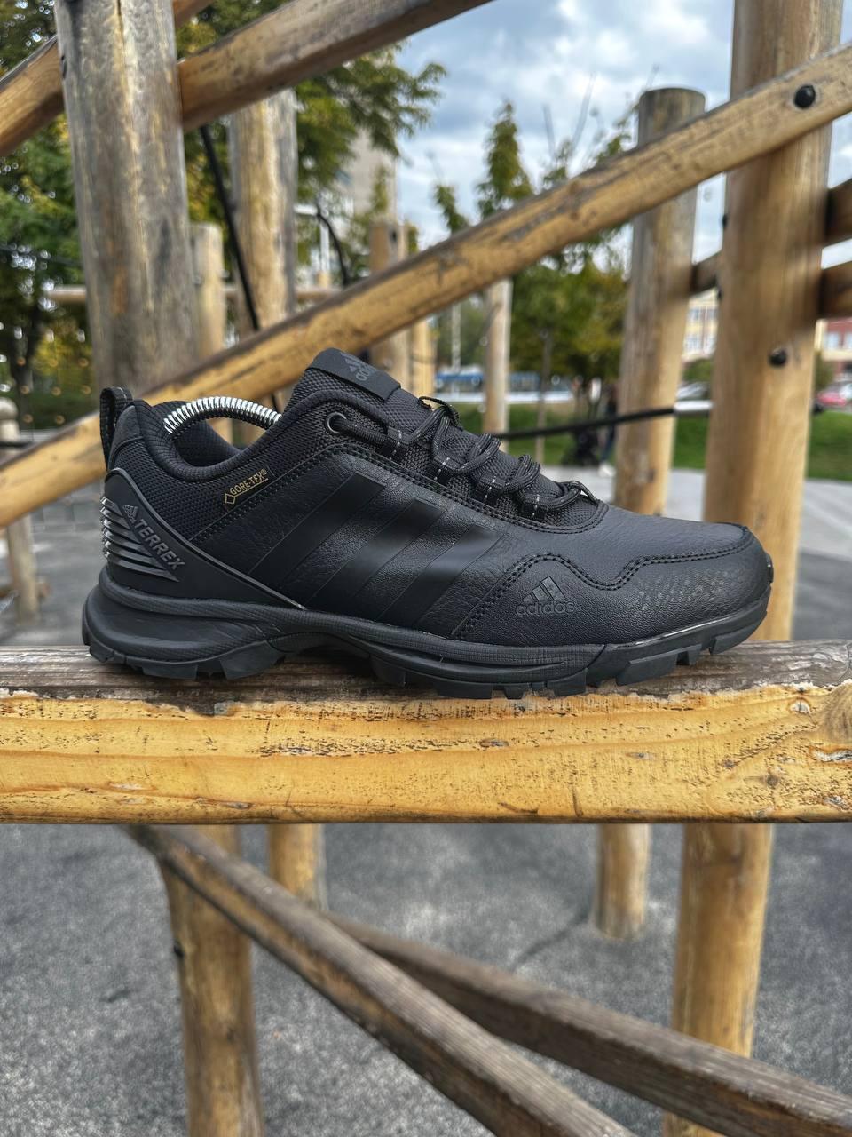 Чоловічі демісезонні кросівки Adidas Terrex (чорні) низькі спортивні кросівки 3065-1 Адідас vkross