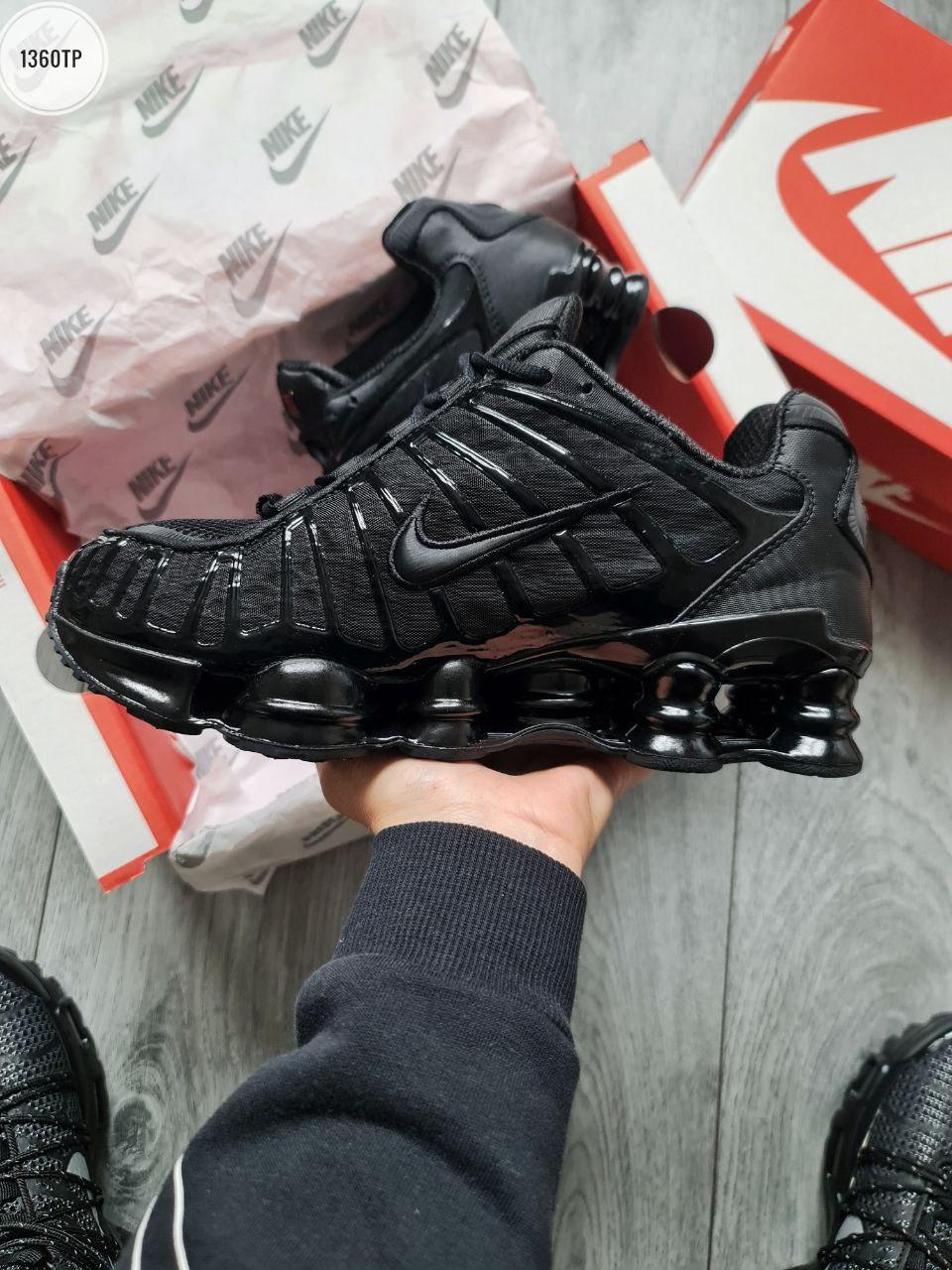 Чоловічі кросівки Nike Shox TL Black (чорні) низькі стильні кросівки 1360TP Найк vkross