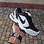Чоловічі кросівки Nike Air Monarch (біло-чорні із синім) модні повсякденні кросівки 11366 Найк vkross, фото 3