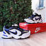 Чоловічі кросівки Nike Air Monarch (біло-чорні із синім) модні повсякденні кросівки 11366 Найк vkross, фото 7