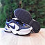 Чоловічі кросівки Nike Air Monarch (біло-чорні із синім) модні повсякденні кросівки 11366 Найк vkross, фото 9