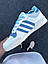 Чоловічі кросівки Adidas Rivalry low (білі із синім) стильні повсякденні кроси 766-27 Адідас vkross, фото 4