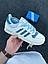 Чоловічі кросівки Adidas Rivalry low (білі із синім) стильні повсякденні кроси 766-27 Адідас vkross, фото 8