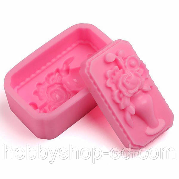 Силіконова форма для мила Букет троянд 8.0*4.4см, фото 1