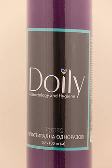 Doily Простирадла косметологічні ширина 60 см, рулон 100 м - Пурпурові