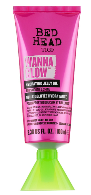 Зволожувальна желеподібна олія для сяйного гладенького волосся Tigi Bed Head Wanna Glow Hydrating Jelly Oil, 100 мл, фото 1