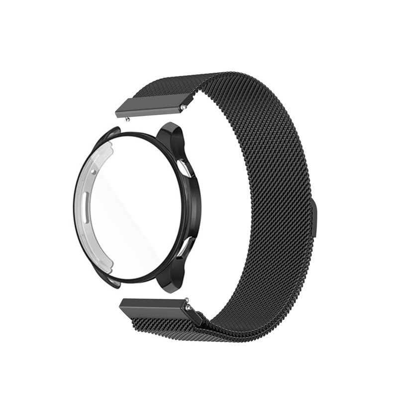 Комплект для годинника Amazfit Balance чорний (чохол + металевий ремінець 22 мм)