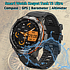 Смарт годинник з компасом для військових Kospet Tank T3 ULTRA Smart Watch водонепроникні з дзвінком чорні, фото 9