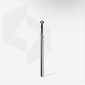 Фреза алмазна Staleks Expert куля синя 2,7 мм, для манікюру та педикюру