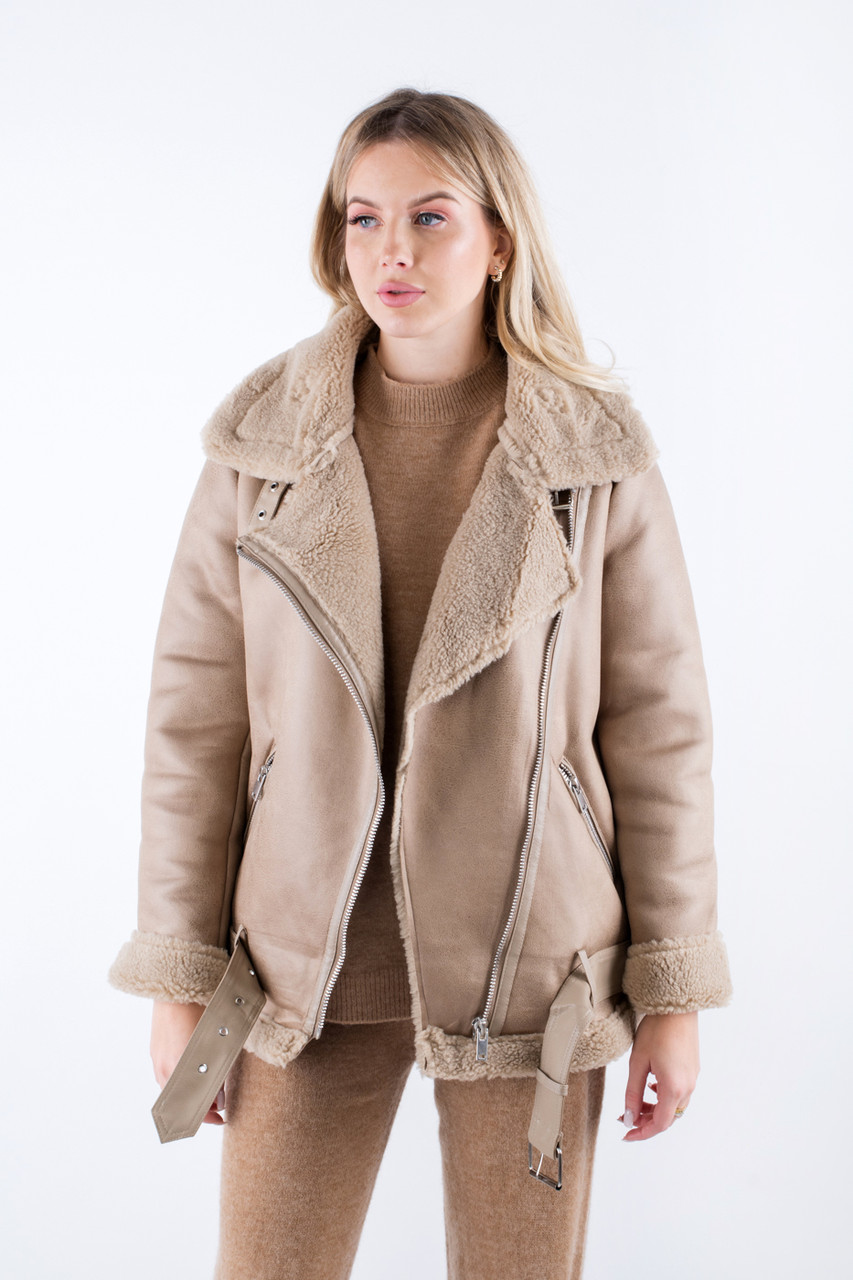 Куртка дублянка замшева бежева 707 (2000000138473), фото 1