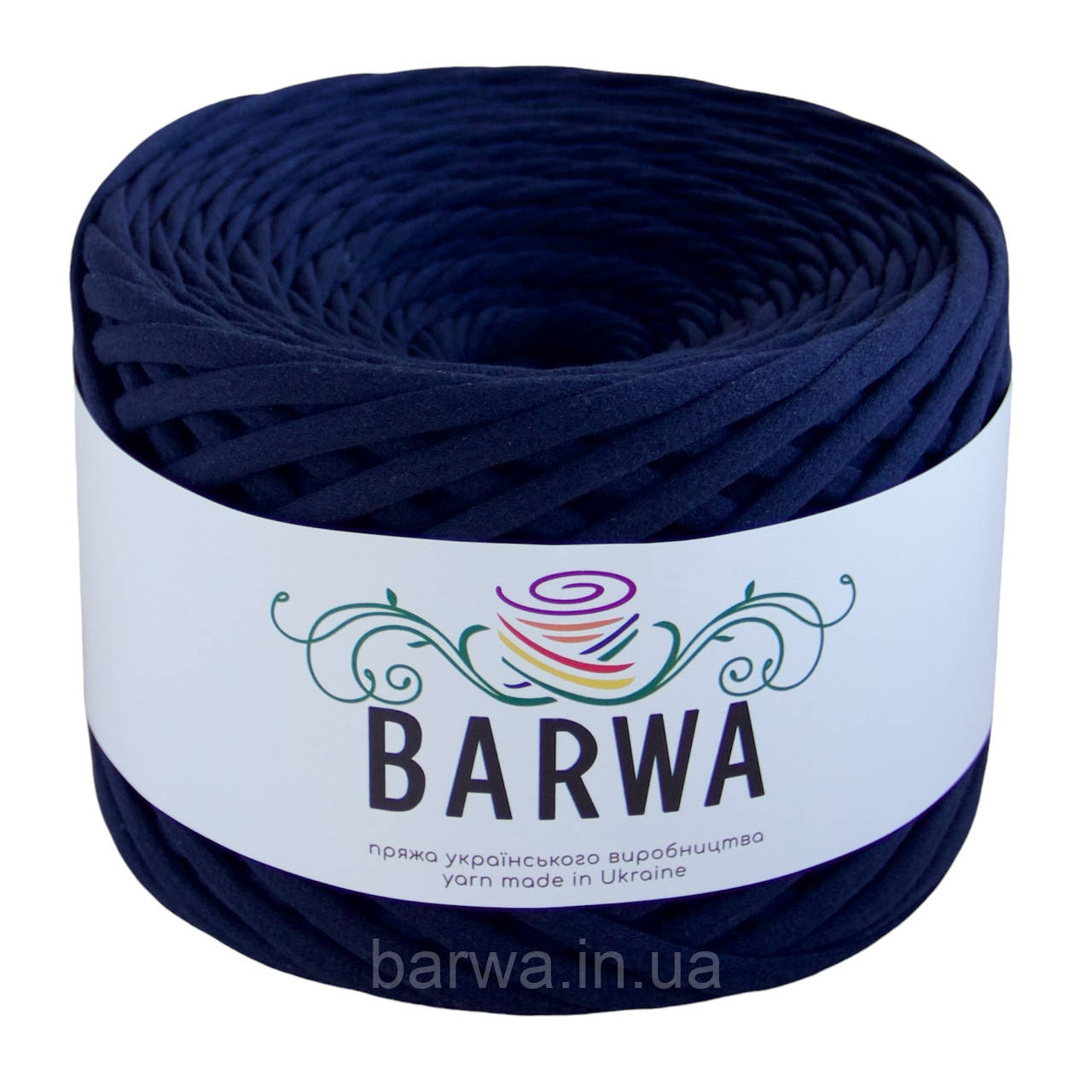 Трикотажная пряжа BARWA standart 7-9 мм, цвет Сапфир