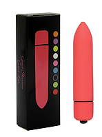 Женский мини вибратор для секса, стимулятор пуля, матовая вибропуля 9,3 см. Секс игрушки для взрослых. Красный