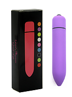 Женский мини вибратор для секса, стимулятор пуля, матовая вибропуля 9,3 см. Секс игрушки. Фиолетовый