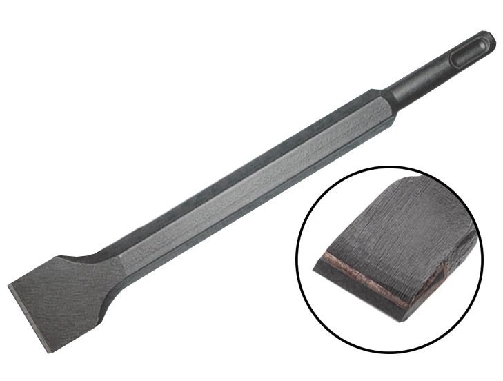 Зубило плоске, 14*250*40 мм, SDS PLUS + напайка