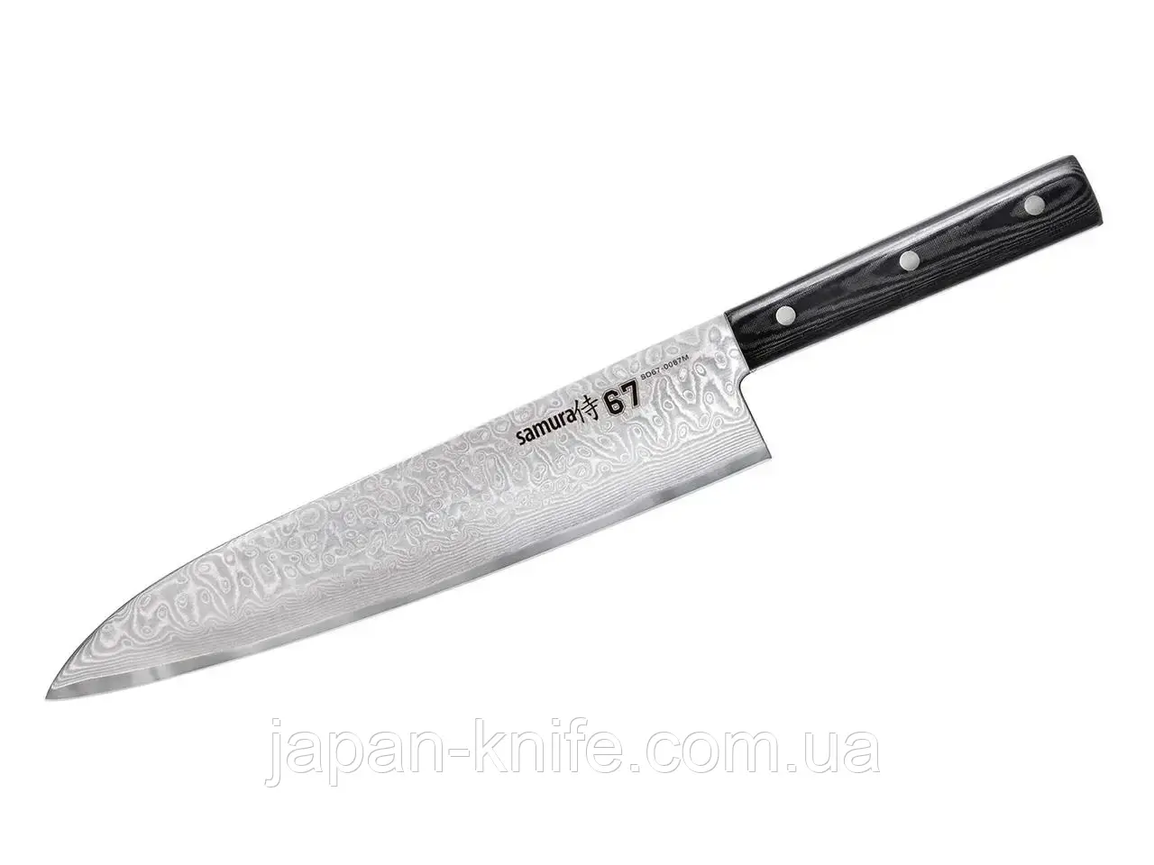 Ніж Кухарський Шеф Samura 67 Damascus SD67-0087M, 240мм