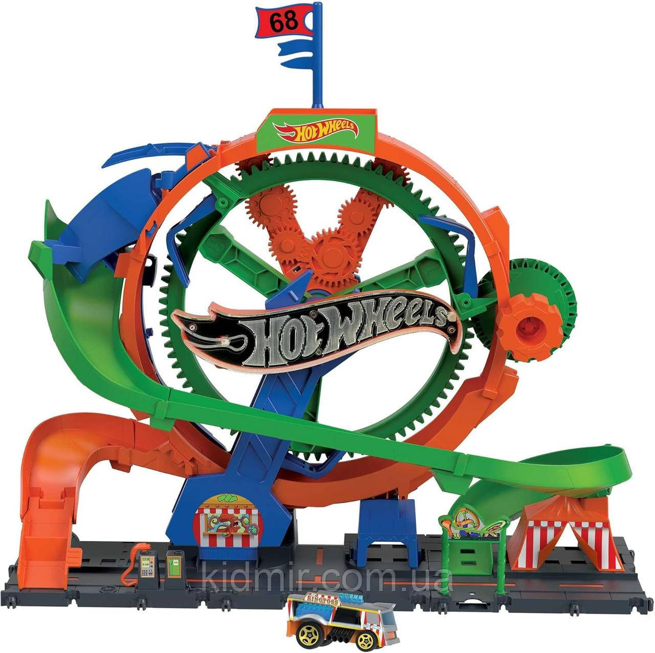 Автотрек Хот Вілс Колесо огляду Hot Wheels City Ferris Wheel Whirl HKX46, фото 1