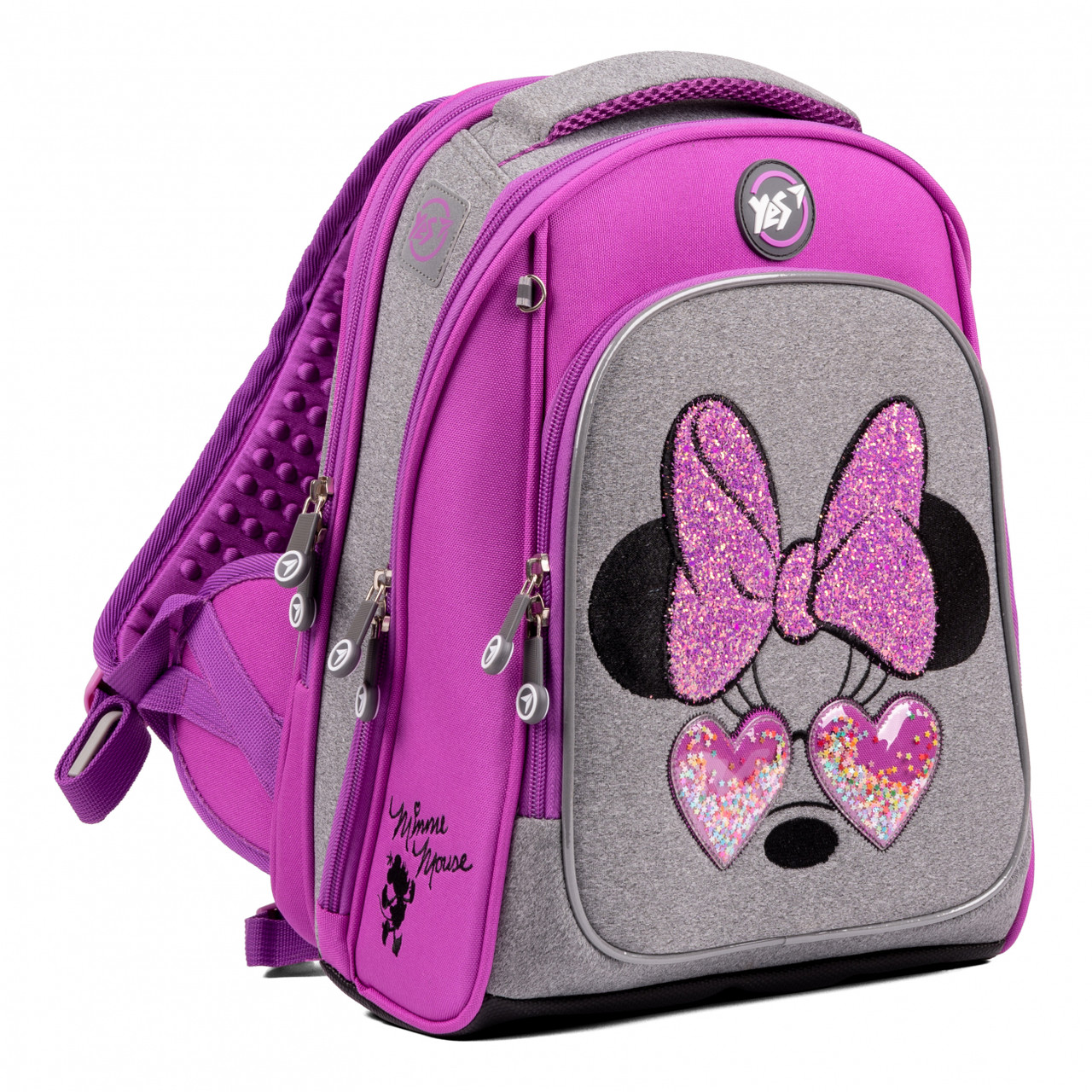 Рюкзак шкільний каркасний YES S-89 Minnie Mouse 36 x 27 x 15,5 см фіолетовий (554095)