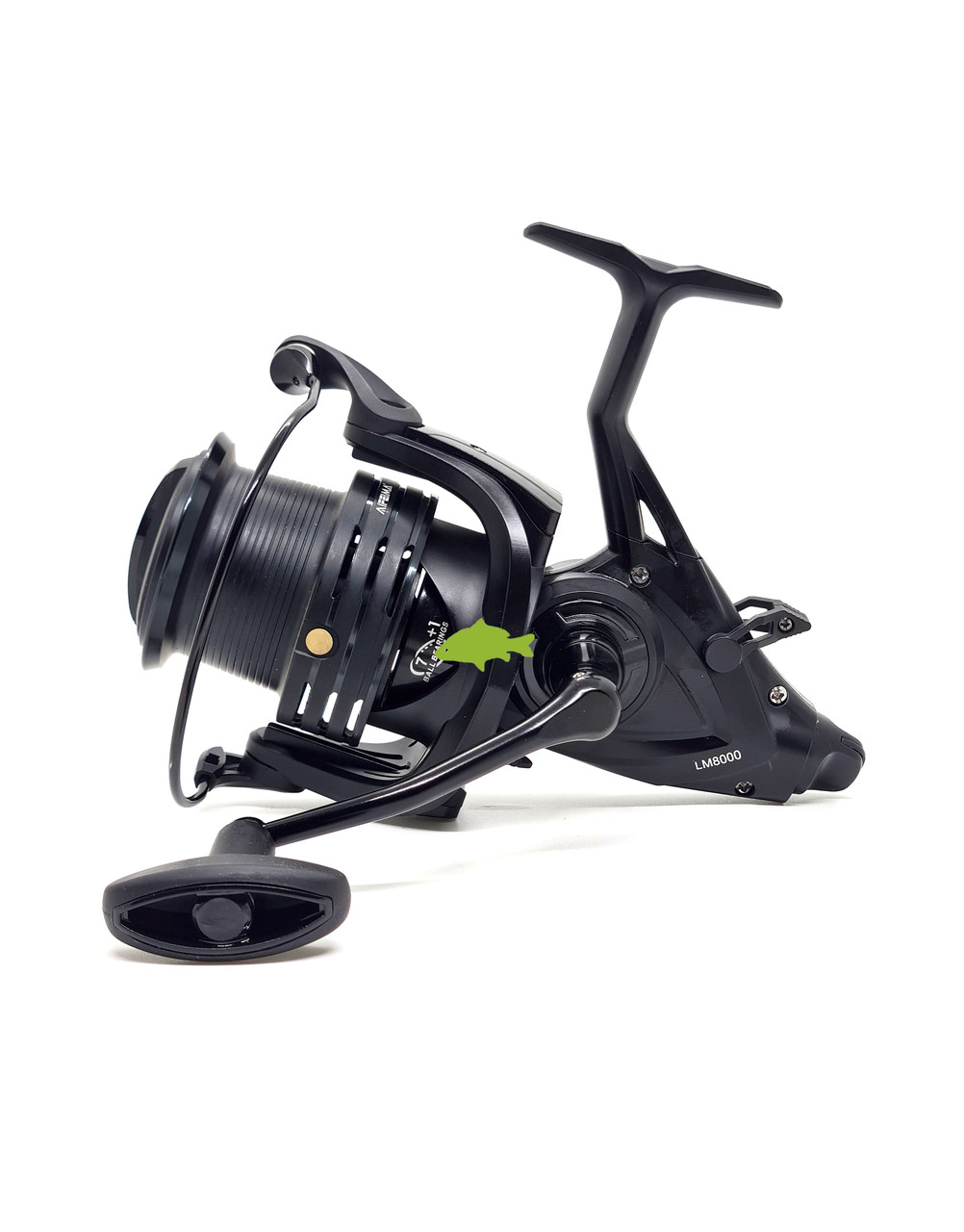 Котушка Feima LM 8000 (7+1bb;4.9:1) для коропового лову з бейтранером (конусна шпуля)