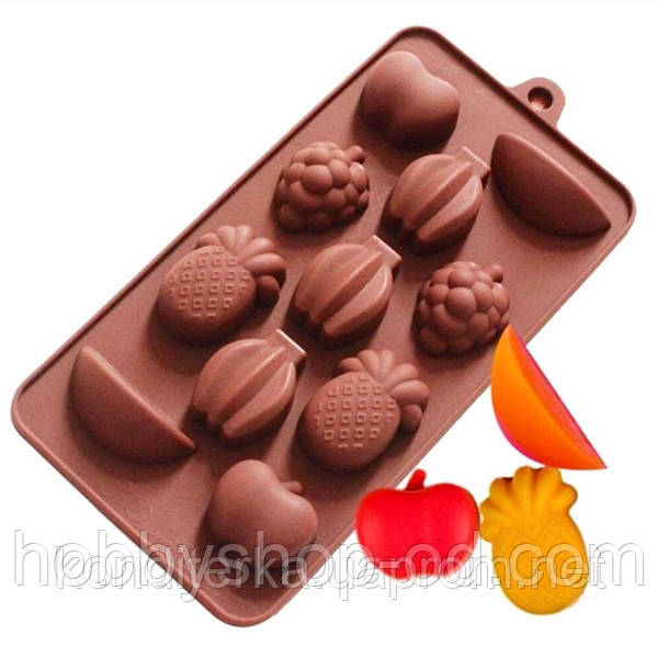 Силіконова форма Фрукти 20*10.5*1.5 см