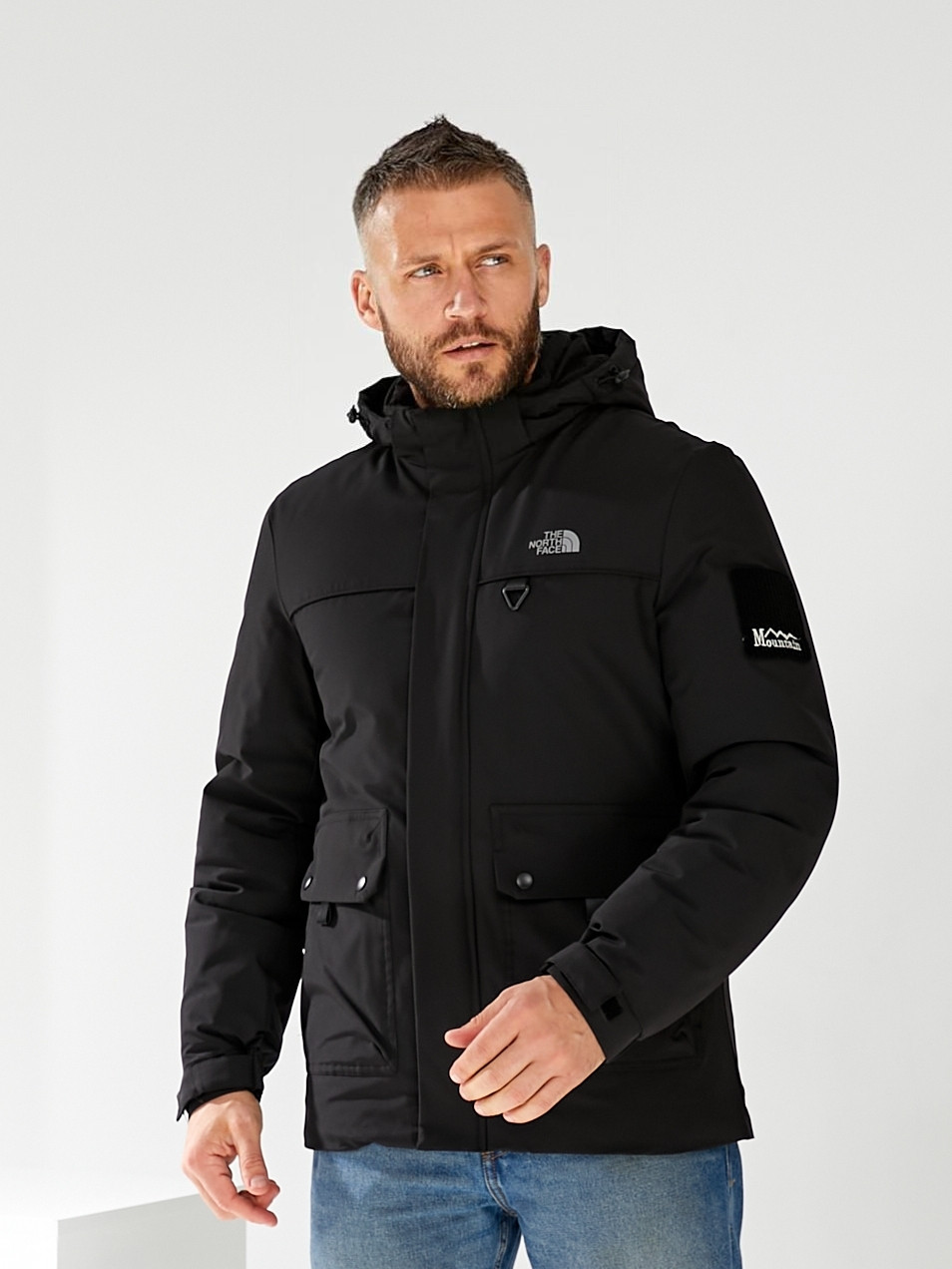 Чоловіча куртка The North Face зимова утеплена куртка Зе Норт Фейс чорна