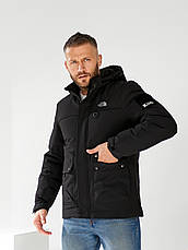 Чоловіча куртка The North Face зимова утеплена куртка Зе Норт Фейс чорна, фото 4