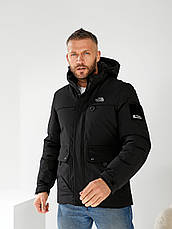 Чоловіча куртка The North Face зимова утеплена куртка Зе Норт Фейс чорна, фото 3