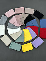 Шапка і баф жіночий молодіжний комплект