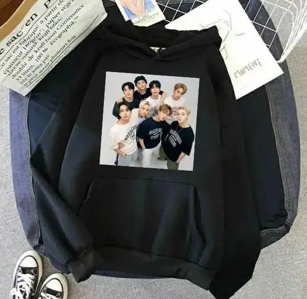 Жіноче худі із двунитки з принтом Stray kids, 48\50 розмір, фото 1