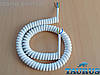 Кабель спіральний білий ThermoPulse ExtraPower White 1m 3G2.5 / розтягнення до 5 м. Потужність до 5500W. Мідь, фото 4
