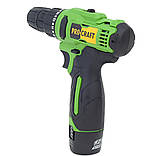 Акумуляторний шуруповерт 12В Procraft PA12Li COMPACT, Шуруповерт на акумуляторі Прокрафт 1,5А/год, Гарантія 3 роки, фото 3